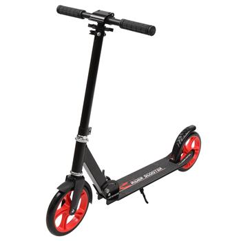 Foldable Three-wheel Scooter Black Red