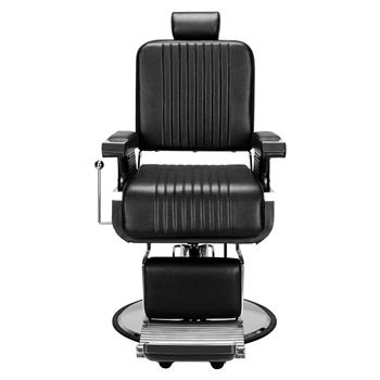 Men\\'s Hairdressing Chair High-End Reclining Chair Black 