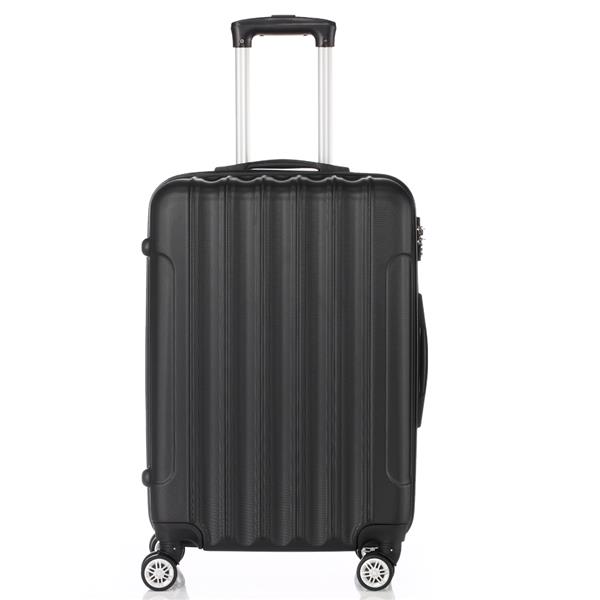 3-in-1 Multifunctional Large Capacity Traveling Storage Suitcase Black 