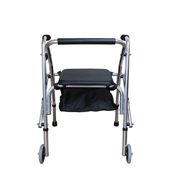 Aluminum Tube Walker With Seat Cushion 4202 Silver