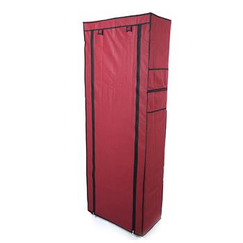 Fashionable Room-saving 9 Lattices Non-woven <b style=\\'color:red\\'>Fabric</b> Shoe Rack Wine Red