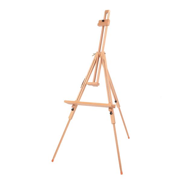 W07E Imported Beech Large Triangle Easel Display Stand
