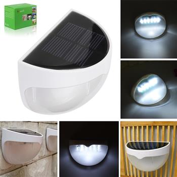 N760B 6-LED White Light Waterproof Wall Mounted Solar Lamp
