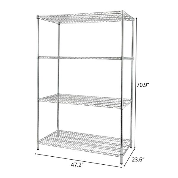 4-Shelf Wire Shelving Unit