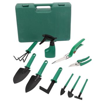 7PC-Green Iron Chair Gardening Toolkit