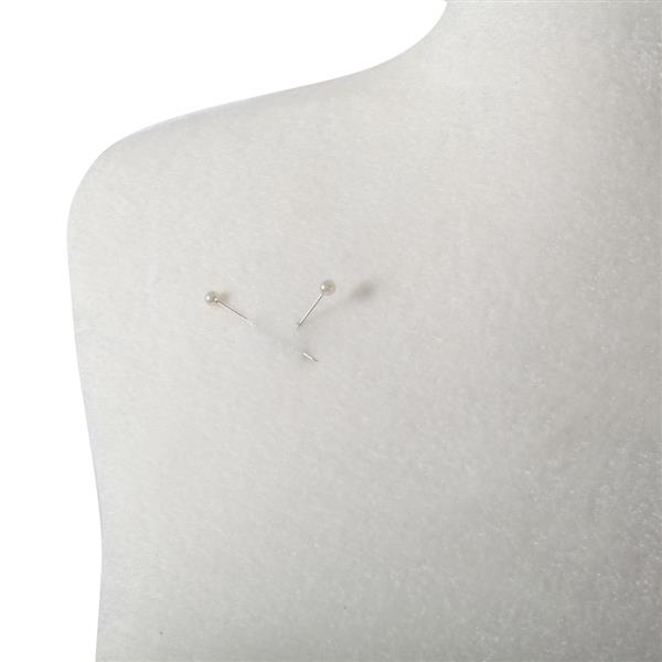 Half-Length Foam & Brushed Fabric Coating Lady Model for Clothing Display White