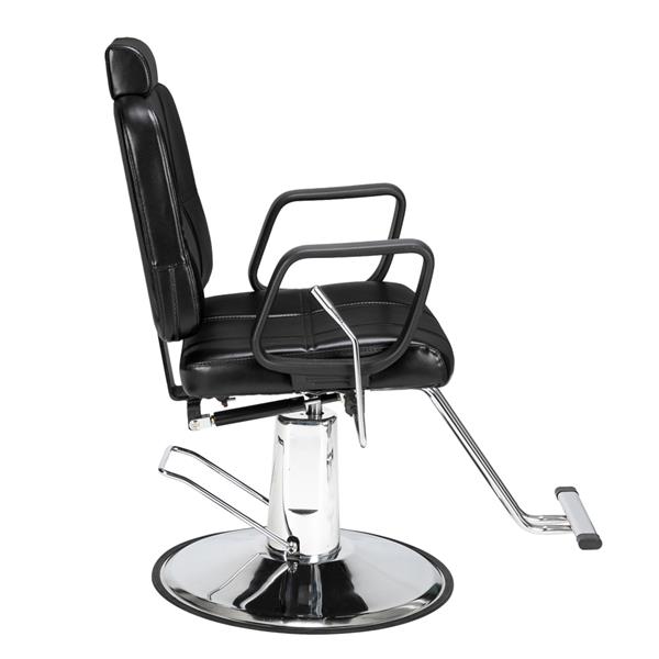Reclining Haircut Lady Chair Hairdressing Chair Black