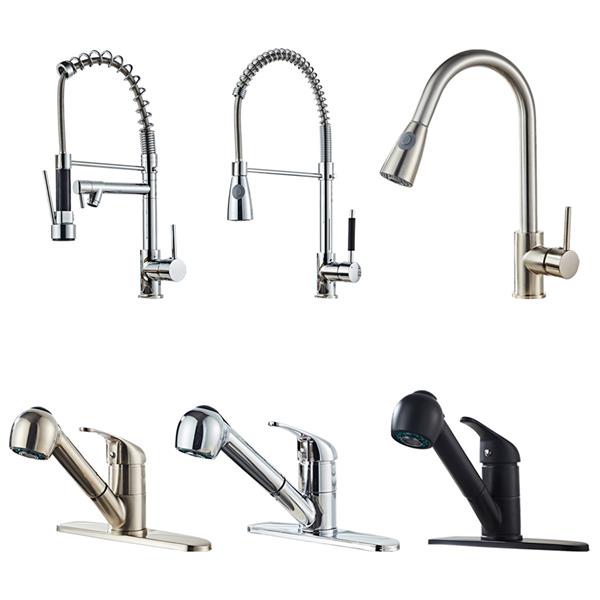 All Copper Kitchen Spring Single Outlet Faucet