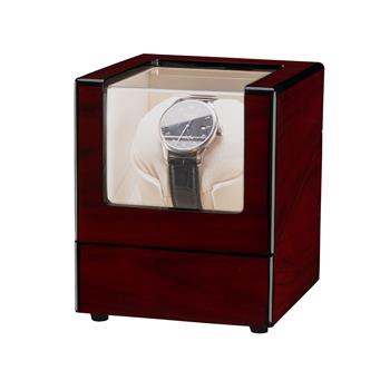 Single Watch Winder Automatic Rotation Wood Display Case Storage Organizer