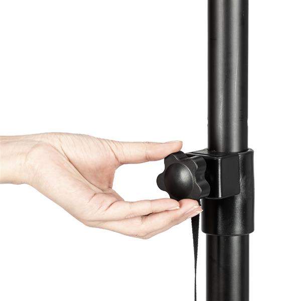 2pcs Heavy Duty Adjustable Height Pro Speaker/Monitor Stands Black