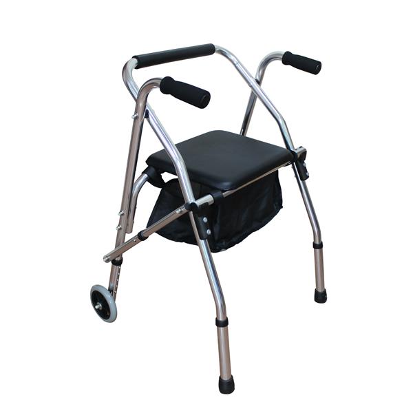 Aluminum Tube Walker With Seat Cushion 4202 Silver