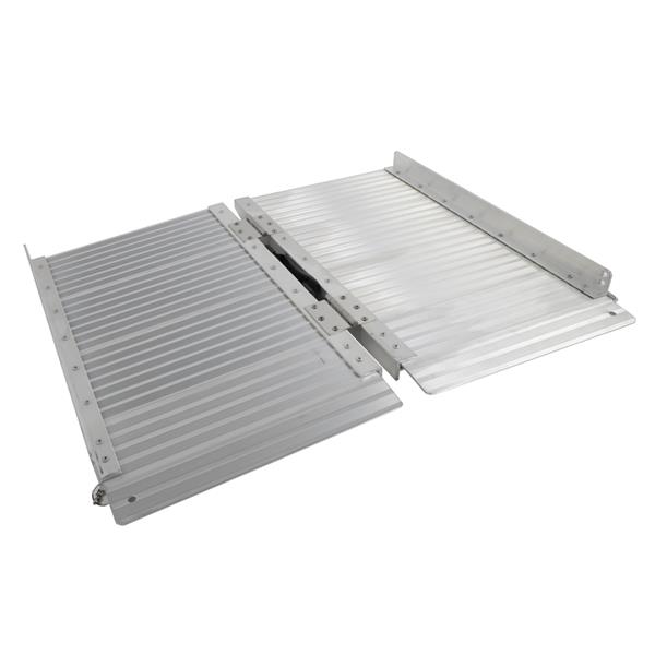 2ft Two-section Wheelchair Ramps Silver