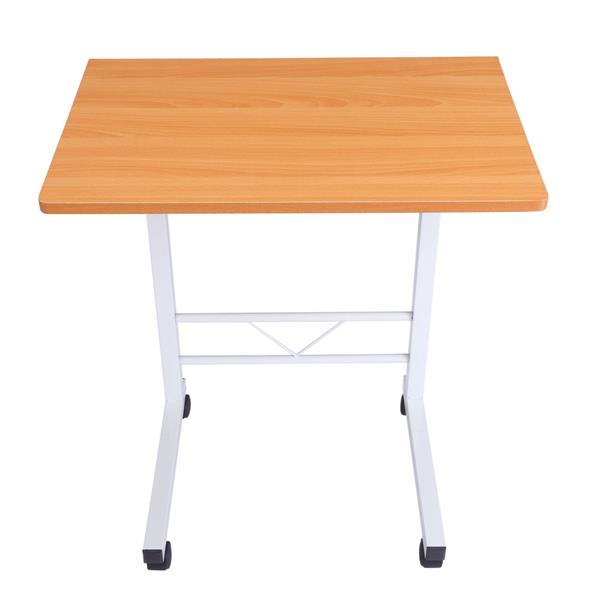 Removable P2 15MM Chipboard & Steel Side Table Beech Wood Color