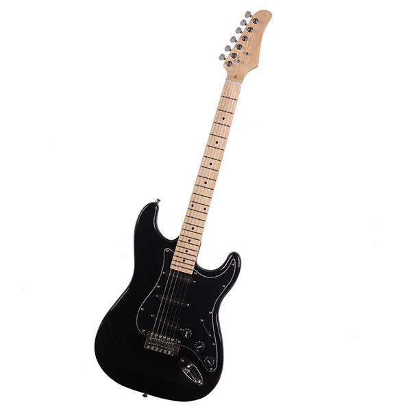 ST Stylish Electric Guitar with Black Pickguard Black