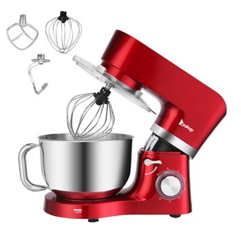 ZK-1503 Chef Machine 5.5L 660W Mixing Pot With Handle Red Spray Paint