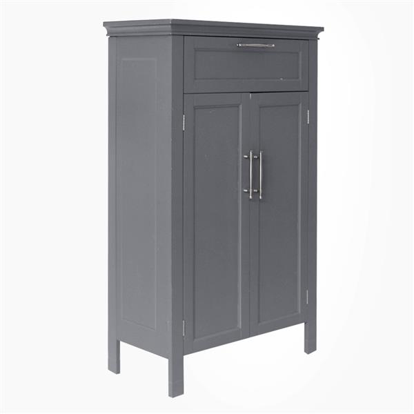 A Smoke Double Door Cabinet Gray