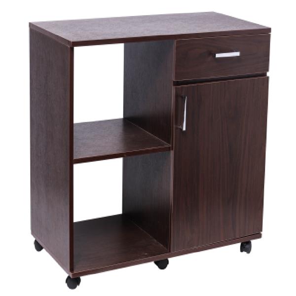 Mobile Printer Stand with Storage Office Cabinet, Wooden Under Desk Cabinet Storage Drawers Home Office Furniture Storage Cabinet