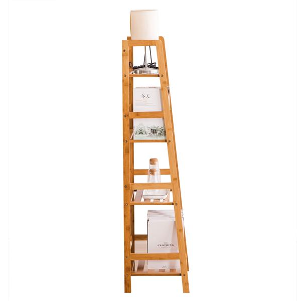 [48*30*119CM] T-Shaped Bookshelf Wood Color