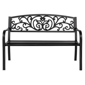 50\\" Iron Outdoor Courtyard Decoration Park Leisure Bench