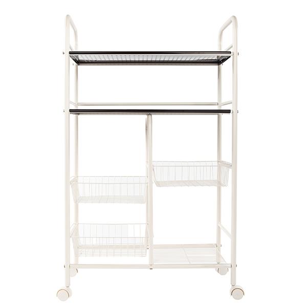 Cannes Double Row Mesh Basket Multi-functional Kitchen Cabinet Coffer Color 