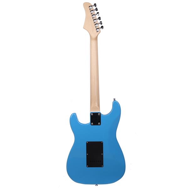 [Do Not Sell on Amazon] GST Stylish Electric Guitar Kit with Black Pickguard Sky Blue