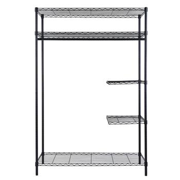 Heavy-Duty Wire Shelving Garment Rack