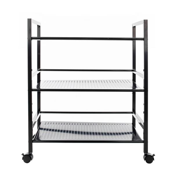 Widen 3 Tiers Multi-functional Storage Cart Black