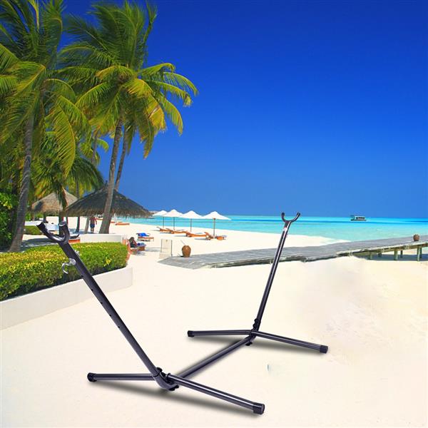 Hammock Accessory Portable Hammock Stand Black Background & Silver Flower