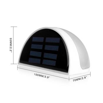 N760B 6-LED White Light Waterproof Wall Mounted Solar Lamp