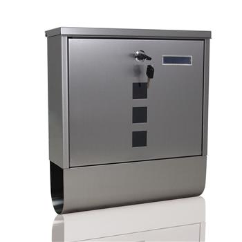 Durable Stainless Steel Mailbox Silver
