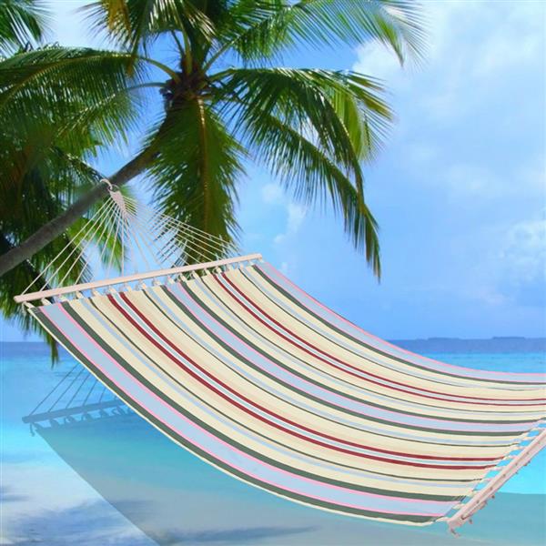 2人吊床 印花米色 210*140cm-25