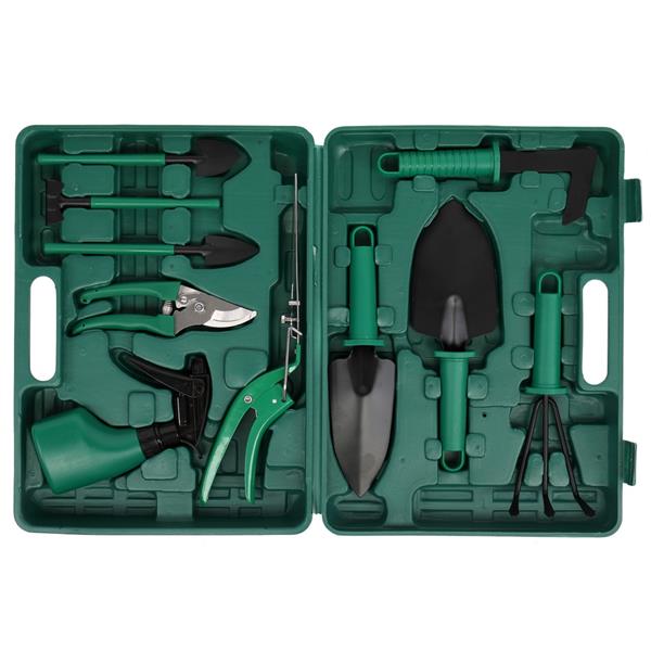 7PC-Green Iron Chair Gardening Toolkit