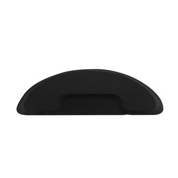 3′x 5′x 1/2\\" Beauty Salon Semicircle Anti-fatigue Salon Mat (Round Outside And Square Inside) Black