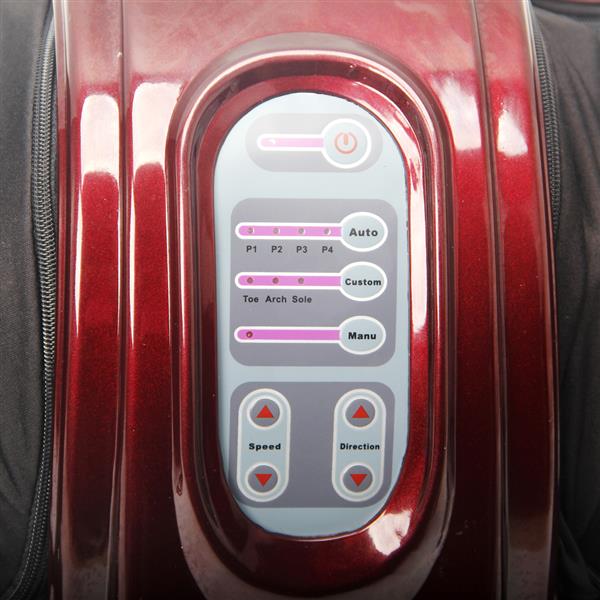 Intelligent 5-Mode Human Simulation Solid Massage Foot Malaxation Massager Red