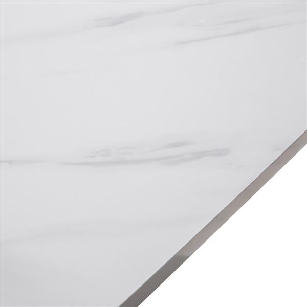 Marble Dining Table [120x74x76cm] White