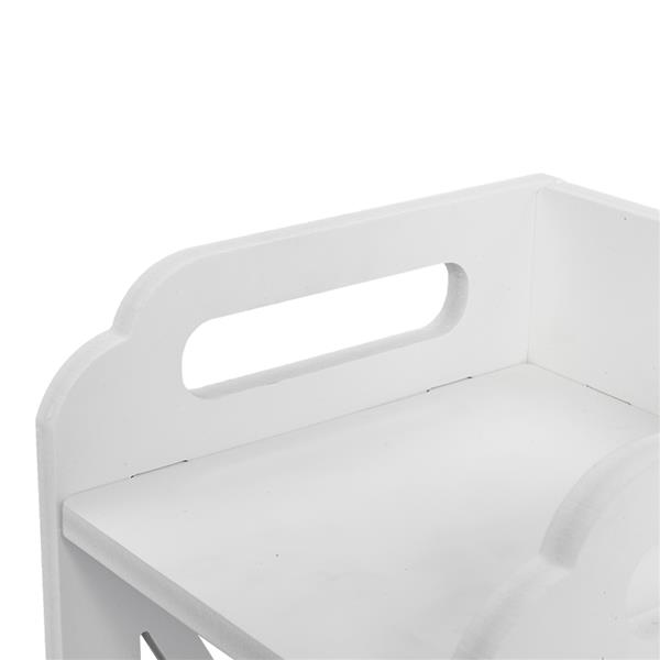 Bathroom Storage Shelf Drawer Multi Compartment Organizer Water Proof Anti Decay Anti Rot Environmental Friendly White