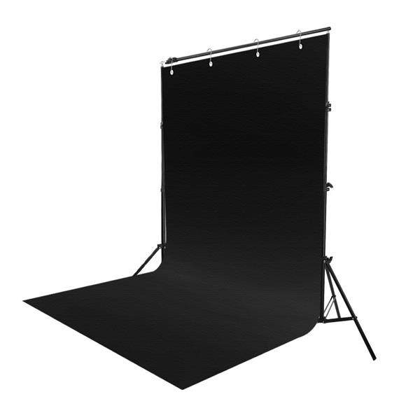 1.6*3m Non-woven Fabrics 2*3m Background Stand Photography Video Studio Lighting Kit Black & (Do Not Sell on Amazon)