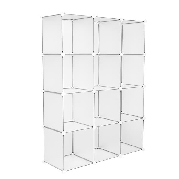 Cube Storage 12-Cube Book Shelf Storage Shelves Closet Organizer Shelf Cubes Organizer Bookcase
