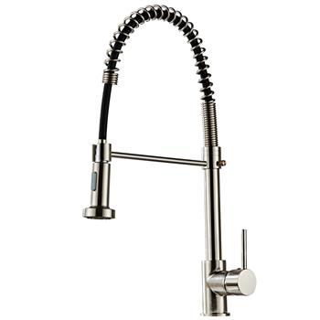 Pull-down Kitchen Faucet-Brushed Nylon Water Pipe