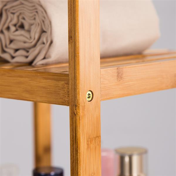 [37*33*110cm] Four-Layer Shelf Wood Color