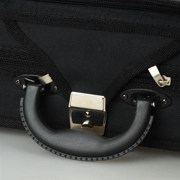 Fashion Square Shape Nylon Voilin Bag Black