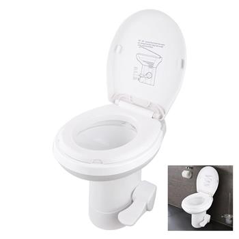 CHH-3702T Gravity Flush Toilet Foot Pedal Flush for Motorhome Caravan Travel