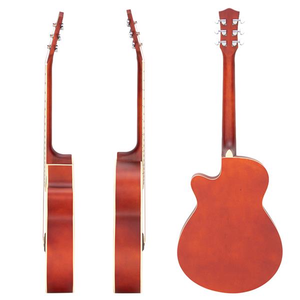 [Do Not Sell on Amazon]  GT501 40 inch Spruce Front Cutaway Folk Guitar with Bag & Board & Wrench Tool Gradient Sunset(Do Not Sell on Amazon)