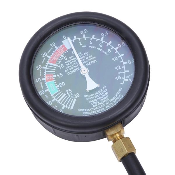 Exhaust Back Pressure Tester Set Pressure Gauge Test Tool Kit