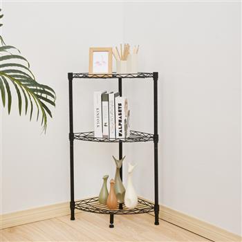 3-Tier Corner Wire Shelving