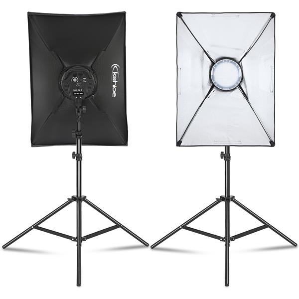 Softbox Lighting Kit, Photo Equipment Studio Softbox 20" x 27", 45W Dimmable LED with Double Color Temperature for Portrait Video and Shooting(Do Not Sell on Amazon)