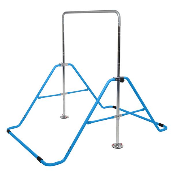 Foldable Children's Horizontal Bar Gymnastics Bar Blue