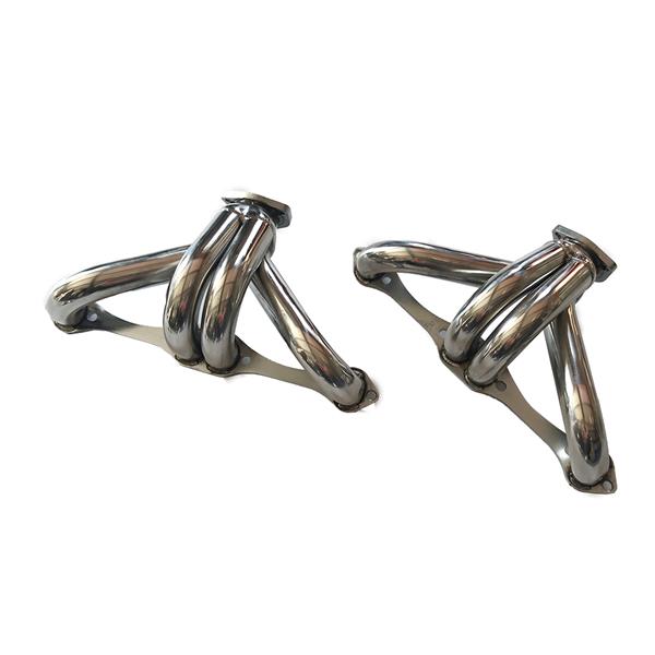 Exhaust Manifold 1.50/ 2.50 82-91 Chevy SBC Small Block Hugger Shorty Stainless Steel T304 Race Header Fits all small block Chevy V8 engines from '55  - 283, 305, 327, 350, 400, etc. AGS0077