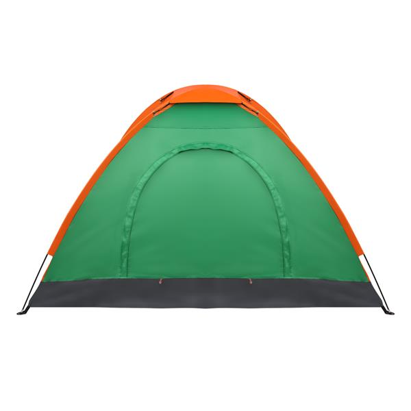 2-People Waterproof Camping Dome Tent for Outdoor Hiking Survival Orange & Green