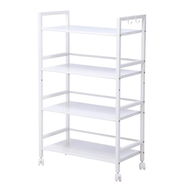 Widen 4 Tiers Multi-functional Storage Cart Ivory White